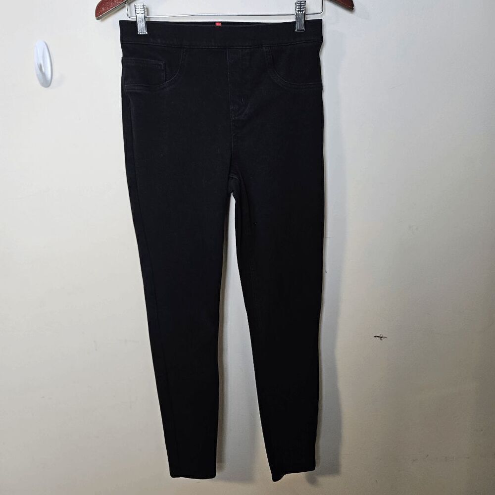 Spanx Jeanish Ankle Leggings Pants Womens Black Size Medium Regular